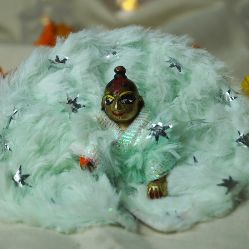 Light Green Fleece Kanha Poshaak