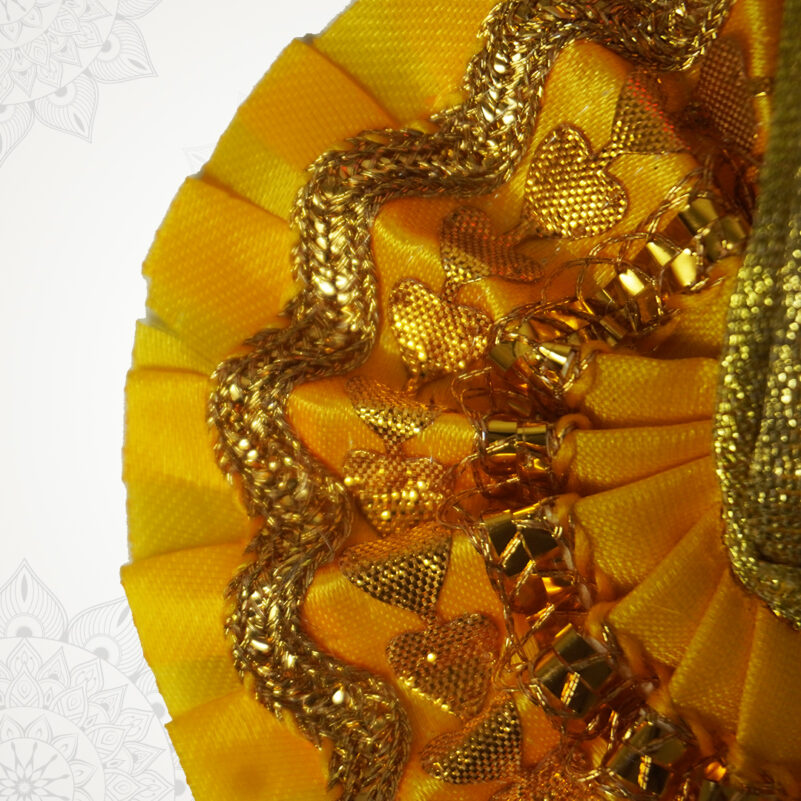 Yellow & Golden Embellished Kanha Poshaak - Image 2
